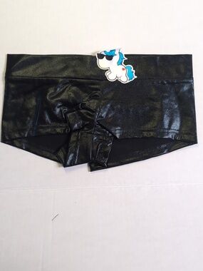NWT I HEART RAVES Metallic Rave Booty Shorts
